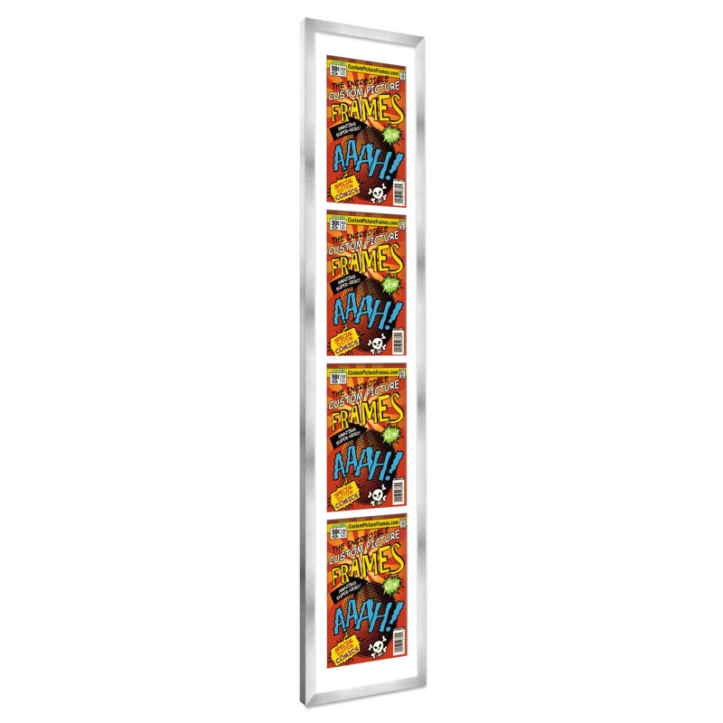 Cadre photo Collage, 7,25 po x 10,5 po, Argent / blanc