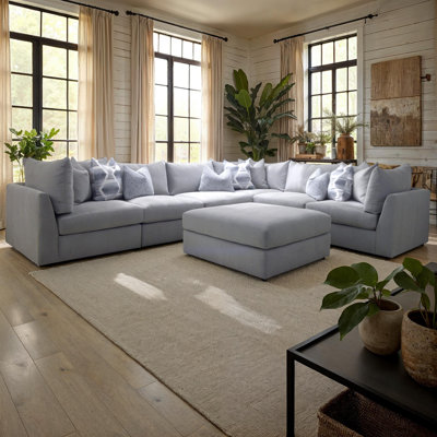 Ricardo 6 Piece Modular with Cocktail Ottoman