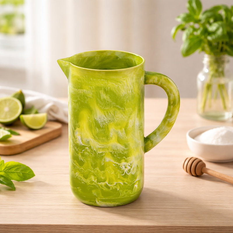 Green Resin Pitcher, Green