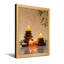 Zen, pierres, bougies, pierres, feuilles de bambou, paisible atmosphère zen-680197757-680197752-680197753
