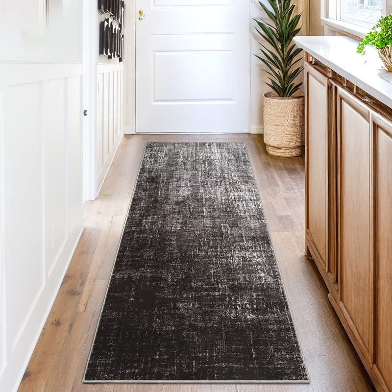 Modern Abstract Area Rug, Washable Rugs for Living Room, Non Slip & Stain Resistant Ombre Print Accent Carpet, Low Pile Home Decor Floor Decoration Mat