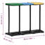 Ciera Plastic Touch Top Multi-Compartment Rubbish & Recycling Bin - 110L