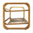 8 Pair Stackable Solid Wood Shoe Rack