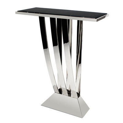 Beau Deco 28'' W Marble Console Table