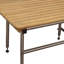 Banc de douche 18 po x 42 po rectangulaire en teck brun