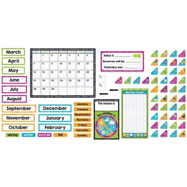 Trend Enterprises TREND Colour Harmony Calendar Bulletin Board Set -  Wayfair Canada