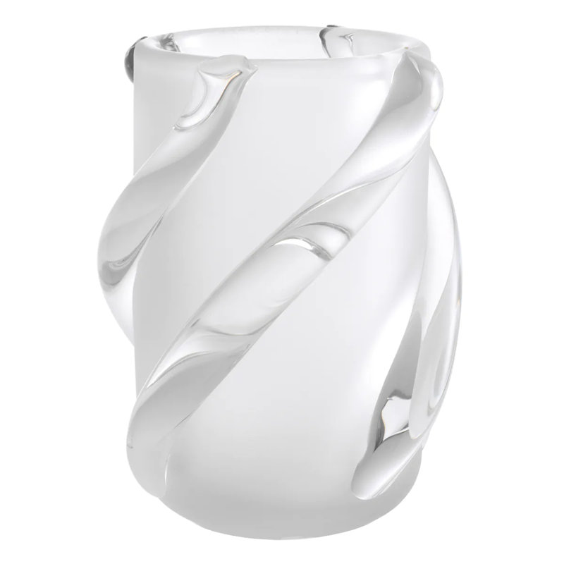 Vase Celestino Frosted White, Overall height- 7.68"