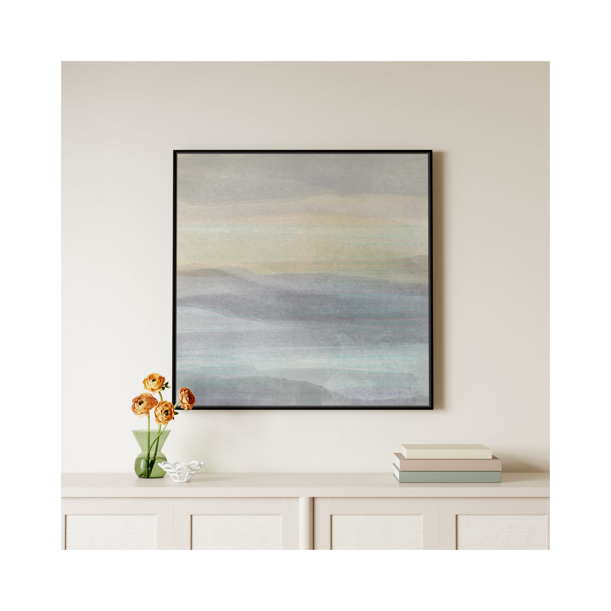 Concept Of Life, 37.5" W x 37.5" H, Black