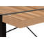 Bureau d'ordinateur, bureau personnel, ordinateur portable, L 48 po, travail, stratifié brun, métal noir, contemporain, moderne-123266610