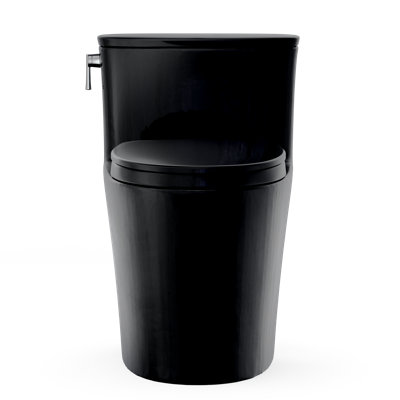 TOTO Aurora 1G One-Piece Elongated 1.0 GPF WASHLET+ and Auto Flush Ready Universal Height Toilet with SS124 SoftClose Seat, Ebony - MS686124CUF#51
