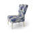 Motif victorien brocart bleu cobalt II