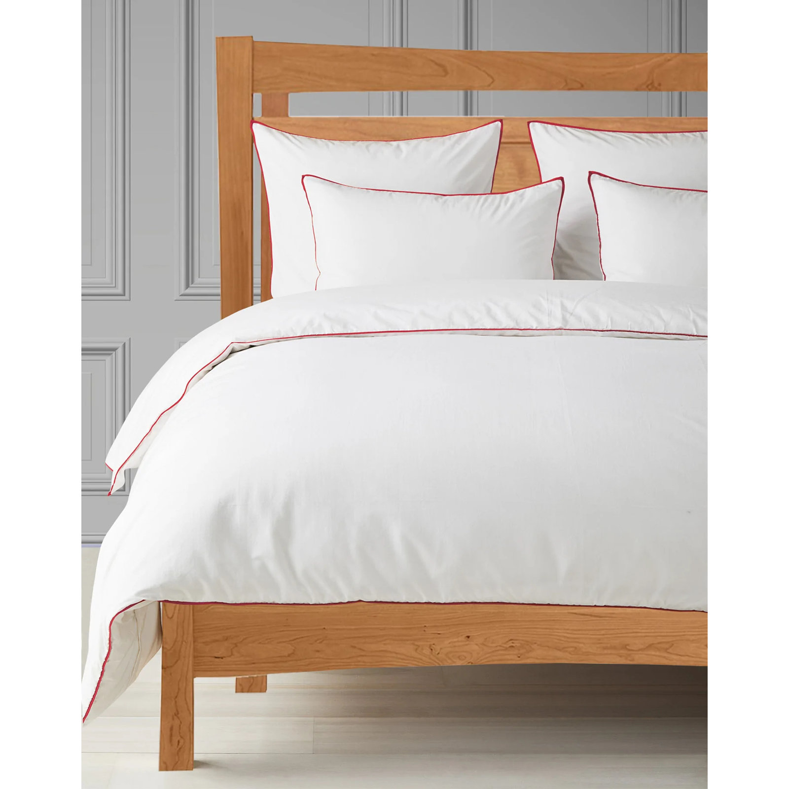 Eifa Cotton Duvet Cover Set, Twin XL Duvet Cover + 1 Standard Pillowcase, Red