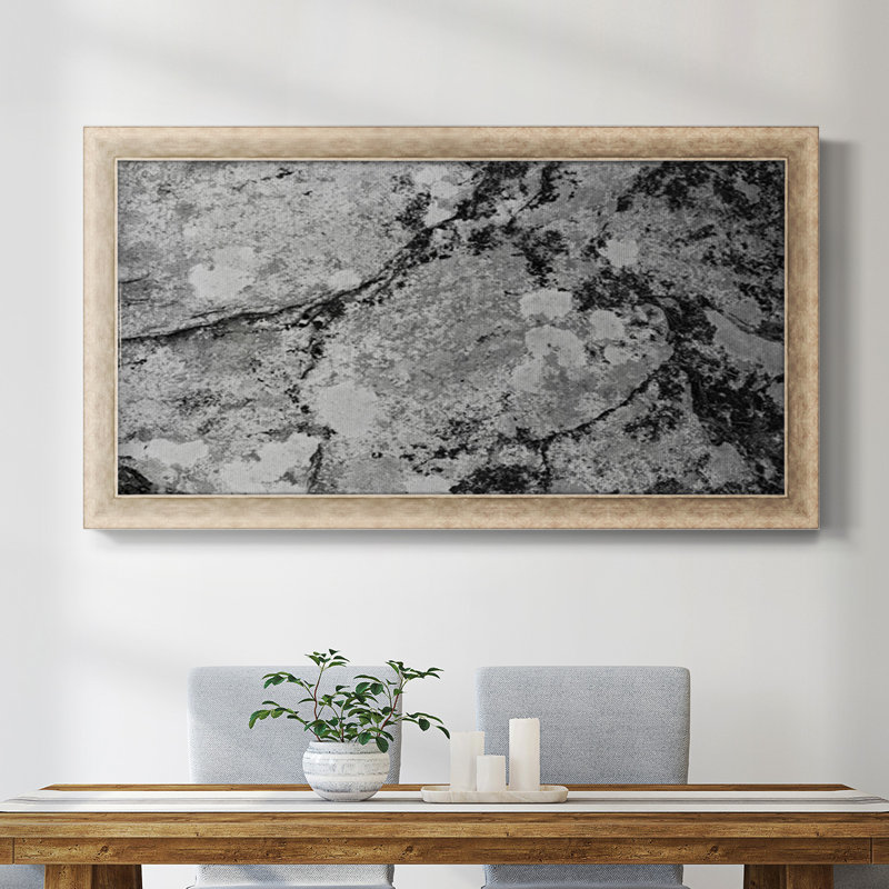 Found Textures III - Toile encadrée de qualité supérieure - prête à être accrochée, H 21 po x l 37 po x P 1,25 po