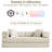 Lozena 78-Inch King-Size Convertible Sleeper Sofa Bed with No Assembly, Hybrid Mattress Couch Compression Sofa In a Box-217050377