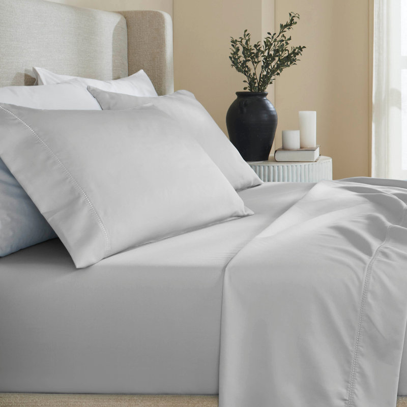 Ensemble de draps Impressions, Platinum, Ensemble de draps pour grand lit TG avec 2 taies d