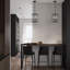 Luminaire suspendu noir de style moderne