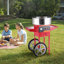 Machine à barbe à papa électrique avec chariot, machine à barbe à papa commerciale de 1000 W avec bol en acier inoxydable, cuillère à sucre et tiroir, parfaite pour la maison, l'anniversaire des enfants, une fête de famille, rouge-99953882