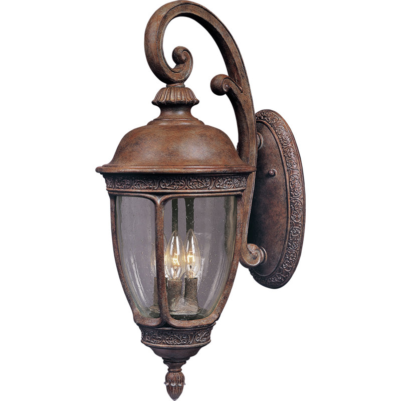 Lanterne murale d'extérieur 3 lumières Nashua Brown, Moyen