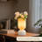 9.5" Marble Glass Vase Table Lamp With LED Bulb, 3 Color Temperatures