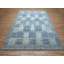 Tapis oriental rectangulaire bleu en laine noué à la main 8 pi 1 po x 10 pi 2 po - MOA10276424