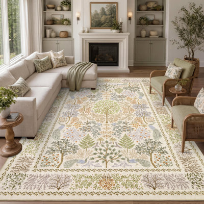 Tapis lavable Peacock Botanical