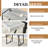 Rectangular Pedestal Dining Table Set-2070566453-2070566455