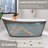 59" x 29" Freestanding Soaking Acrylic Bathtub-94229734