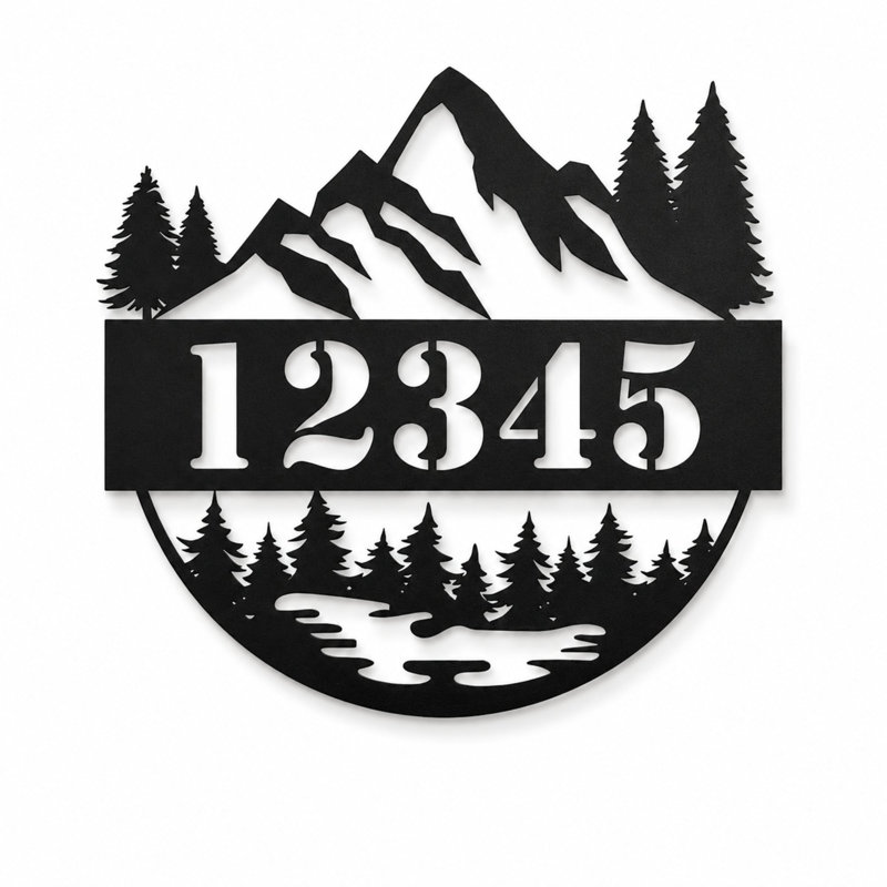 Plaque d'adresse personnalisée, 36"