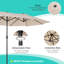 Brylan 460 cm W X 270 cm D Rectangular Market Parasol with Crank Lift-469623932