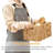 Water Hyacinth Wicker Baskets, Rectangular Wicker Basket 2 Pack, Wicker Basket For Shelves, Woven Storage Baskets With Handles-259586331-259586330
