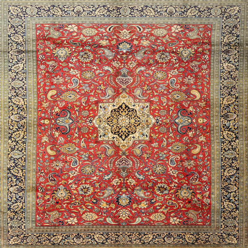 Karolina Oriental Indoor Rug, Round 7'