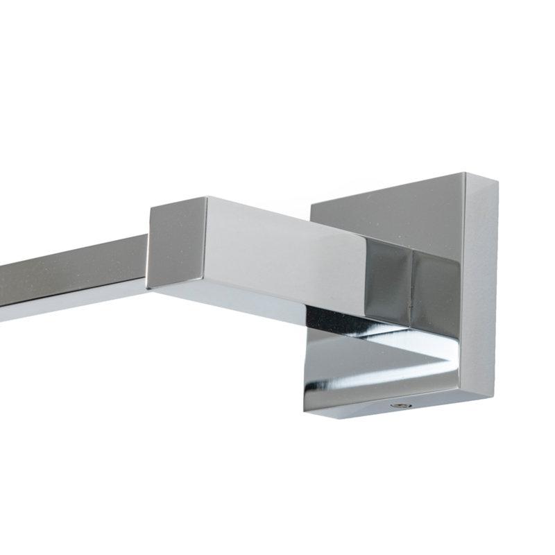 Barre à serviettes murale Capri, H 1,89 po x L 24,65 po x P 2,8 po, Chrome poli