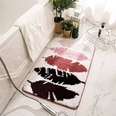 Tapis en microfibre Plume Boho Gradient Feather