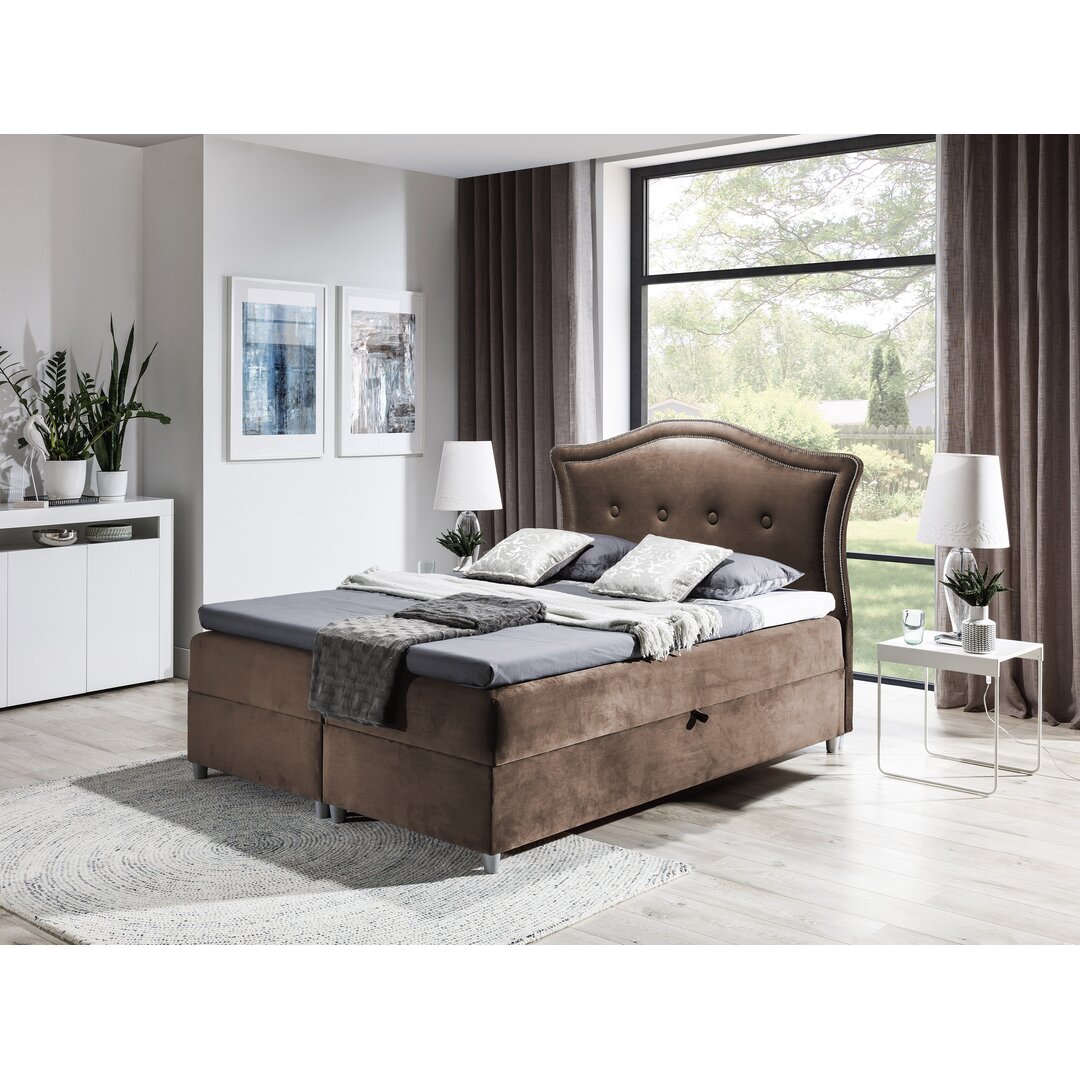 Boxspringbett Danny mit Topper und Bettkasten