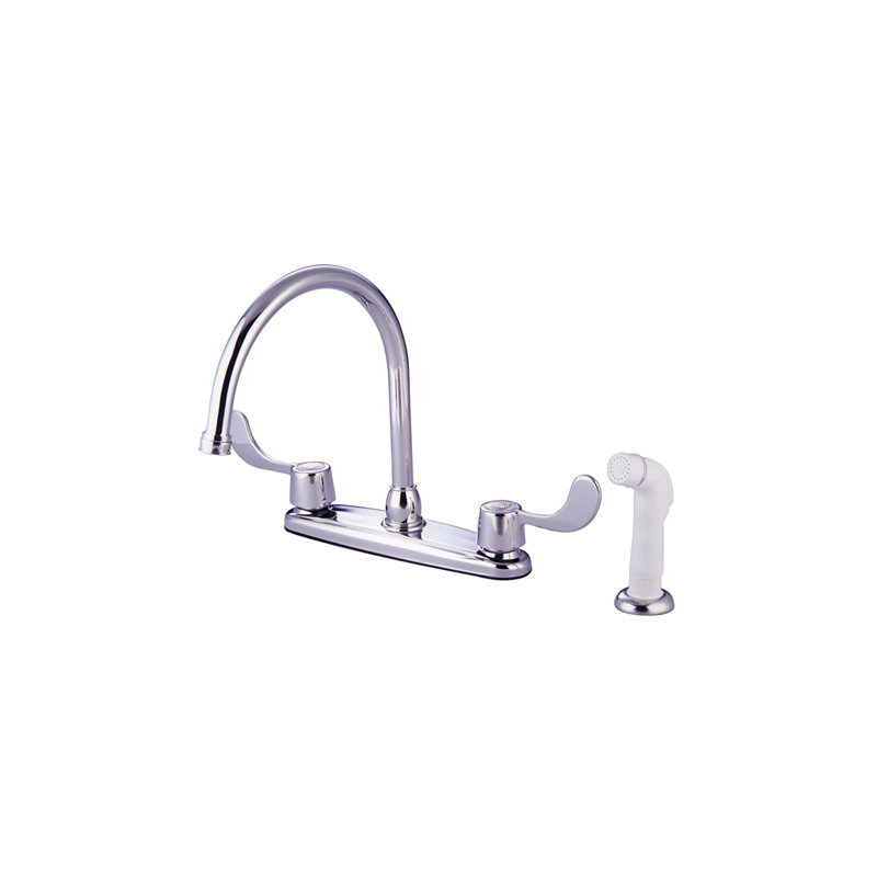 Tampa Double Handle Kitchen Faucet, With Spray