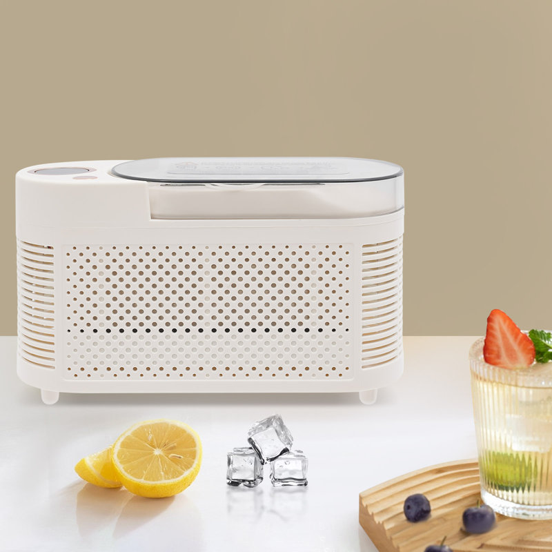Mini Countertop Ice Maker Compact Ice Machine For Home/Car/Travel, White