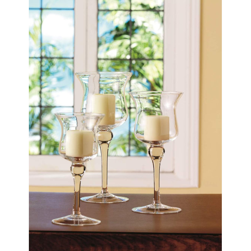 Handmade Glass Table Vase, 15.5" H x 7" W x 7" D