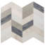 Elizabeth Sutton Meta 17x17 Chevron Glossy Glass Mosaic-941985677
