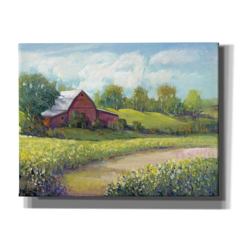 Art mural sur toile, "Rurale Amérique II" par Tim O'toole, H 26 po x l 34 po x P 1,5 po