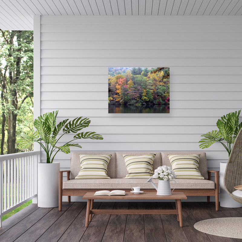 Toile extérieure J.D. Mcfarlan «Painted Hillside», H 35 po x l 47 po x P 1,5 po