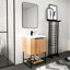 Meuble-lavabo autoportant avec lavabo en résine