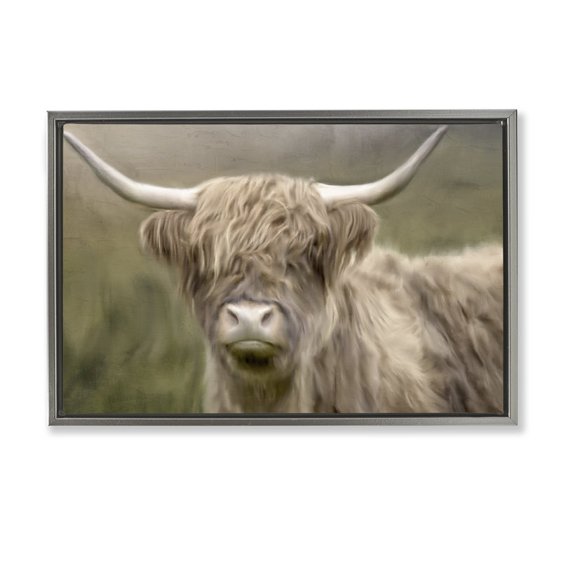 «Highland Dreams», art mural sur toile flottante, Cadre flottant gris lustré, H 21 po x l 31 po