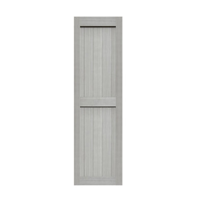 MDF Barn Door, Solid Barn Door Slab Covered with Water-Proof PVC Surface, Simple assembly, Door Only