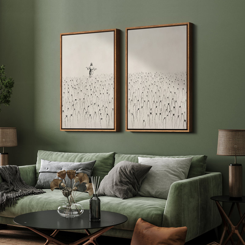 Art mural encadré rétro antique classique pour chambre à coucher, H 24 po x l 16 po, Naturel