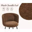 Upholstered Chenille Bar Stool with Iron Frame-1264436776-1264436791