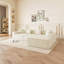 Canapé modulaire, canapé modulaire en L modulaire avec méridienne réversible, coussins de siège profonds, canapé confortable pour le salon, canapé peu encombrant pour les appartements, canapé rembourré en tissu moderne
