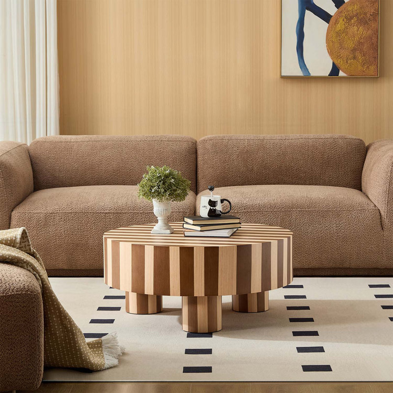 Table basse ronde en bois