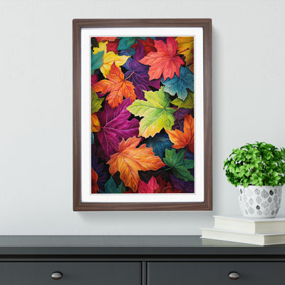Ivy Leaf Colour Field - Framed Print