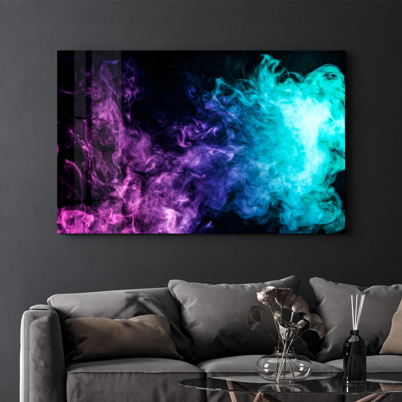 Élégante peinture murale en verre trempé de 13,8 po x 21,7 po | 100% verre trempé, épaisseur: 0,16 pouce | Imprimé UV pour des couleurs éclatantes | Parfait pour la décoration intérieure, le salon et les espaces de bureau