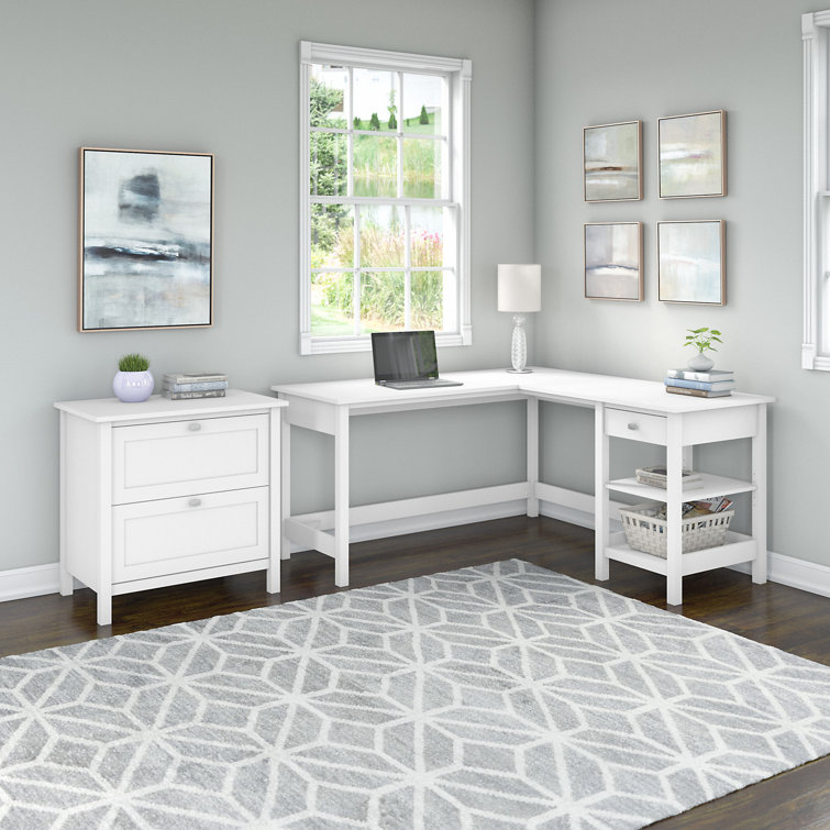 Aliyat 2 L-Shaped Writing Desk Office Set
